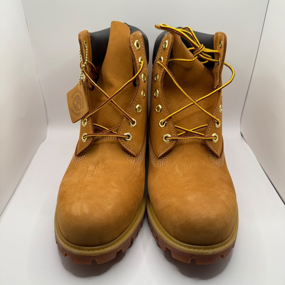 Timberland Men's Classic 6" Padded Waterproof Wheat Nubuck Leather Boot-Size 11W - Picture 2 of 9